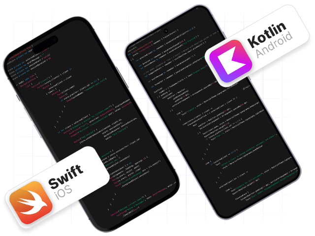 Native App Creation - iOS, Android, and Web apps generated by AI